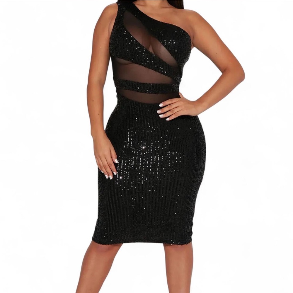 Sequin midi dress